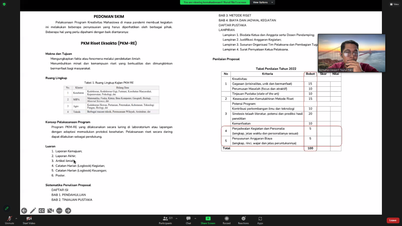 Program Kreativitas Mahasiswa (PKM) STT Terpadu Nurul Fikri 2023