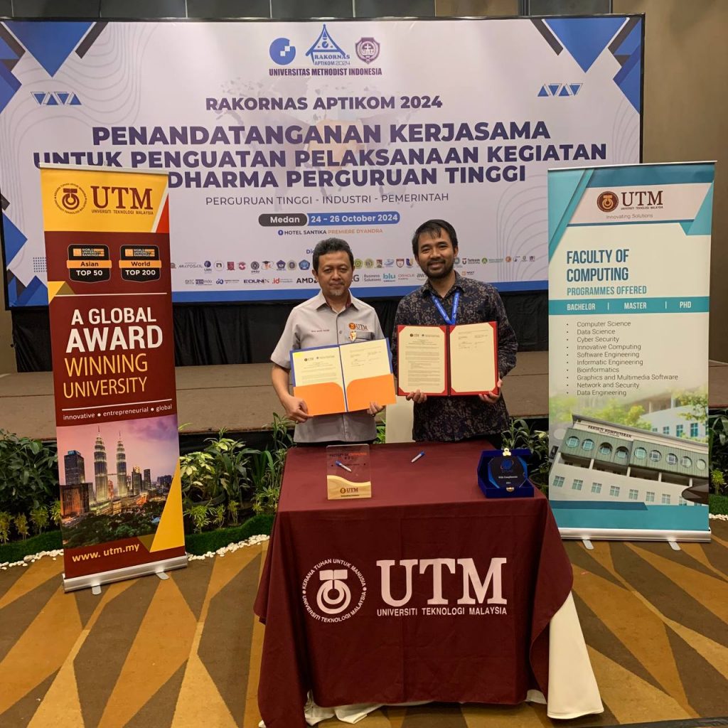 Kerjasama Internasional Sekolah Tinggi Teknologi Terpadu Nurul Fikri (STT-NF) dan Universitas Teknologi Malaysia (UTM).