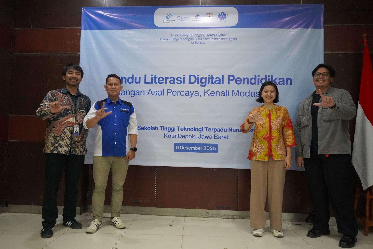 STT Terpadu Nurul Fikri dan KOMDIGI Selenggarakan Pelatihan Literasi Digital “Jangan Asal Percaya, Kenali Modusnya