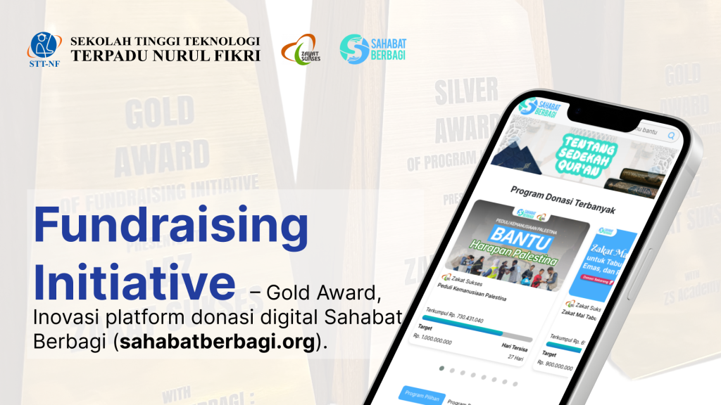 Platform Donasi Penelitian Dosen STT-NF untuk Zakat Sukses Mendapatkan Penghargaan Gold