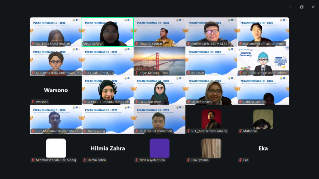 Pekan Pengmas Batch 1 Tahun 2026: LPPM STT Terpadu Nurul Fikri Dorong Pemberdayaan Masyarakat Berbasis Inovasi Teknologi