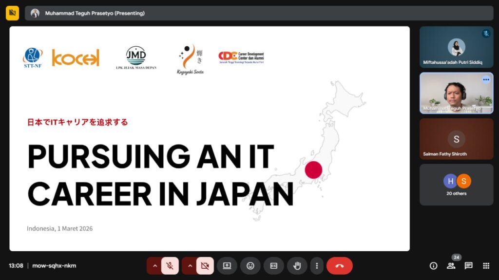 Peluang Karier IT di Jepang Dibahas dalam Sosialisasi Daring STT Terpadu Nurul Fikri